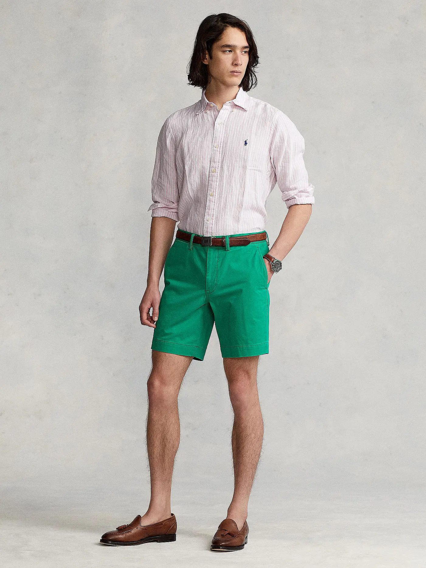 POLO RALPH LAUREN | Leinenhemd | rosa